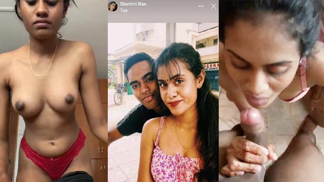 Desi Singapore Telugu Slim Girl Sucking Fucking BF Video